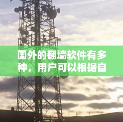 国外的翻墙软件有多种，用户可以根据自己的需求选择合适的工具。以下是一些常见的国外翻墙软件推荐
