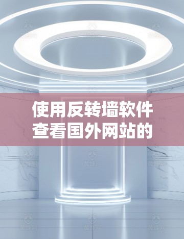 使用反转墙软件查看国外网站的步骤如下