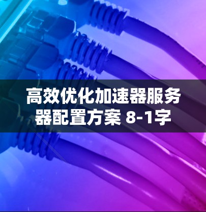 高效优化加速器服务器配置方案 8-1字