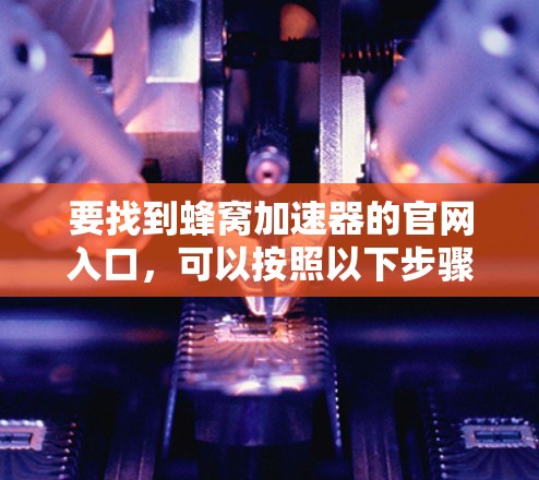 要找到蜂窝加速器的官网入口，可以按照以下步骤进行