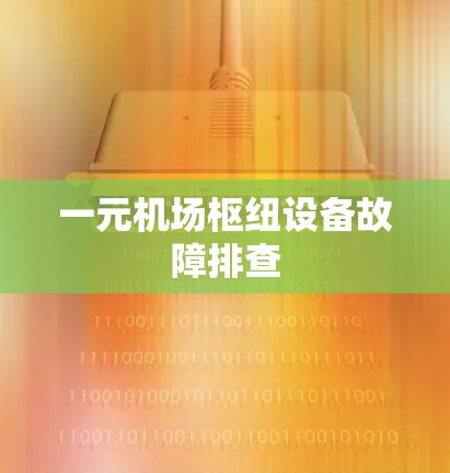 一元机场枢纽设备故障排查