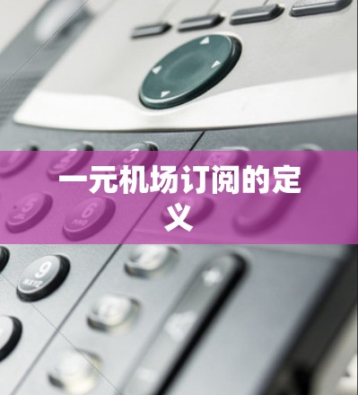 一元机场订阅的定义 一元机场订阅的定义