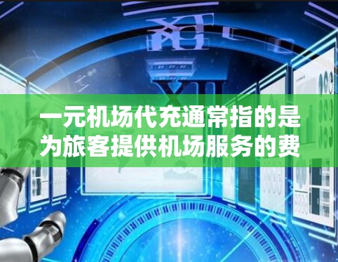 一元机场代充通常指的是为旅客提供机场服务的费用。具体价格会因地区、航班、客户需求等因素而异。以下是一些常见的费用范围和注意事项